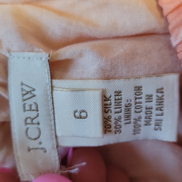 J Crew peach polka dot skirt - Picture 3 of 5